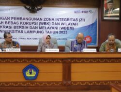Unila Deklarasi Zona Integritas Menuju WBK dan WBBM