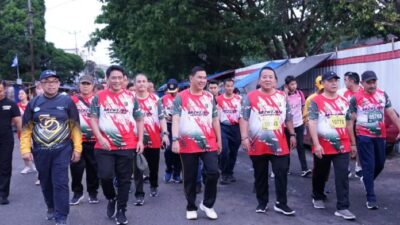 Unila Hadiri Sriwijaya Lampung Run di Lapangan Saburai Bandar Lampung