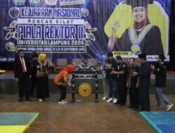 Unila Gelar Kejurnas Pencak Silat Piala Rektor II