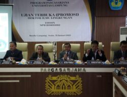 Edison Raih Gelar Doktor ke-9 Program Ilmu Lingkungan Unila