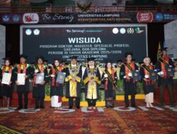 Unila Wisuda 640 Lulusan, Tegaskan Komitmen Menuju World Class University
