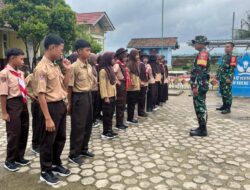 Program TMMD Sasar Siswa SDN 8 Way Khilau Latihan PBB, Tanamkan Disiplin dan Cinta Tanah Air Sejak Dini