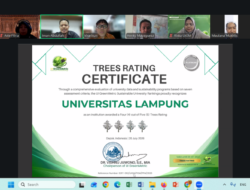 Unila Kembali Raih Sertifikat Bergengsi UI GreenMetric