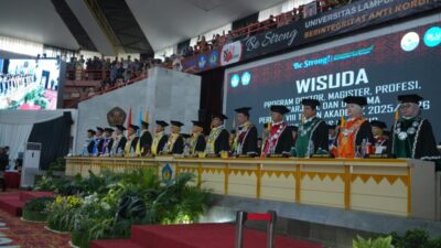 Unila Gelar Wisuda Periode VIII Batch II 2025/2026 Luluskan 1.070 Mahasiswa